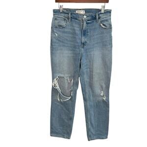 Abercrombie & Fitch Jeans The 90s Straight Ultra High Rise Distressed Size 29 8
